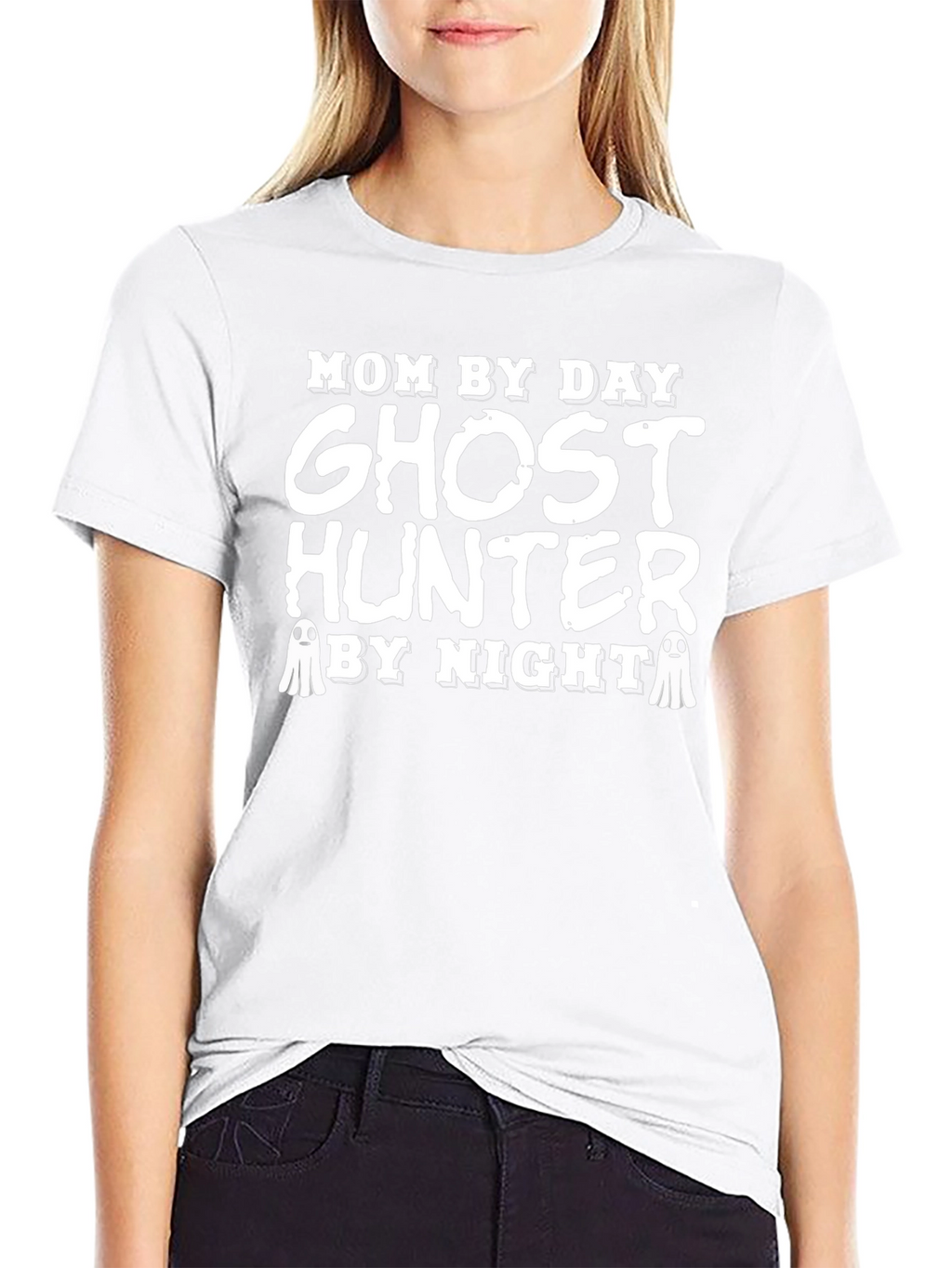 Mom By Day Ghost Hunter By Night Graphic Tee