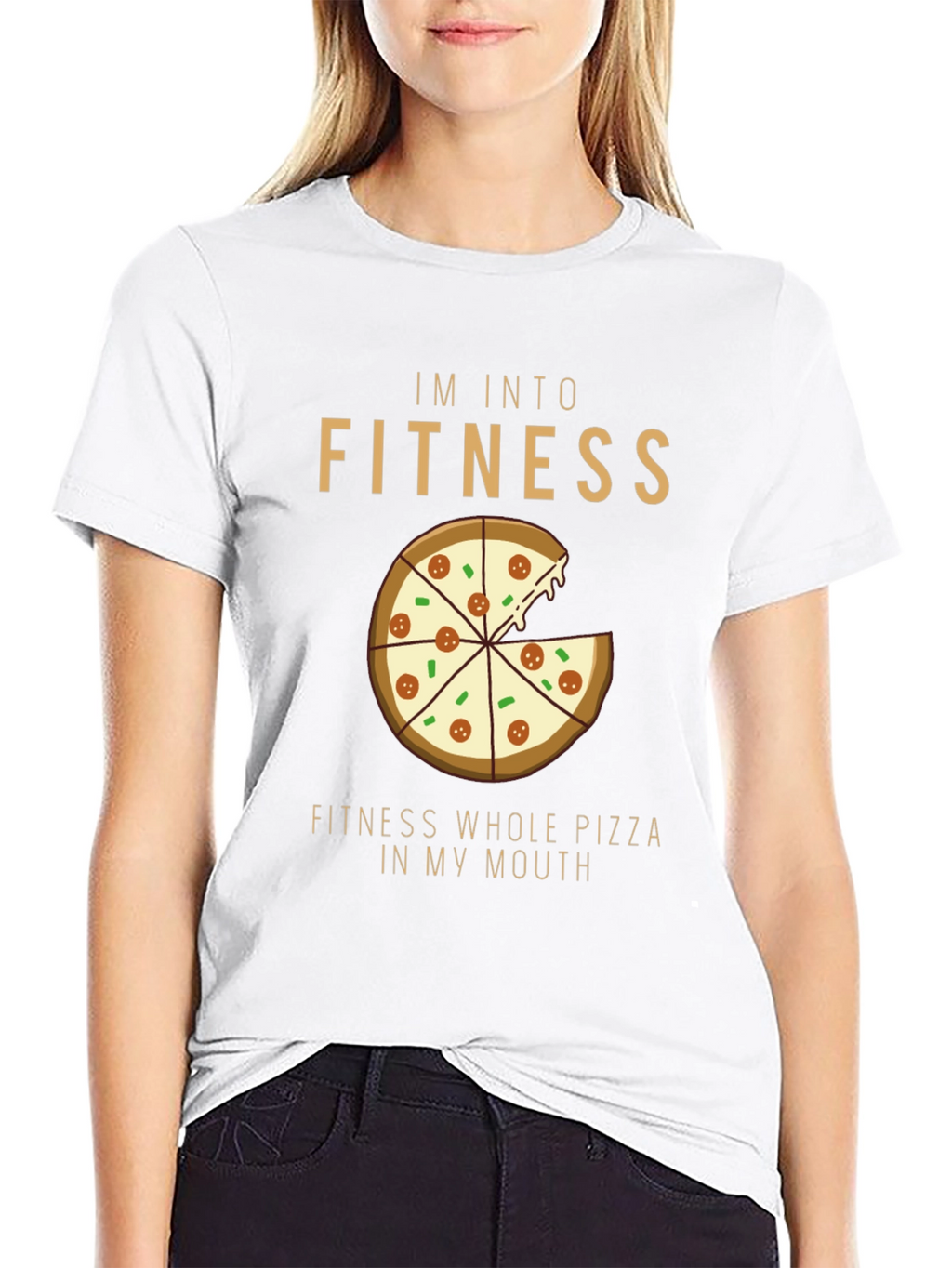 Pizza Fitness Graphic T-Shirt