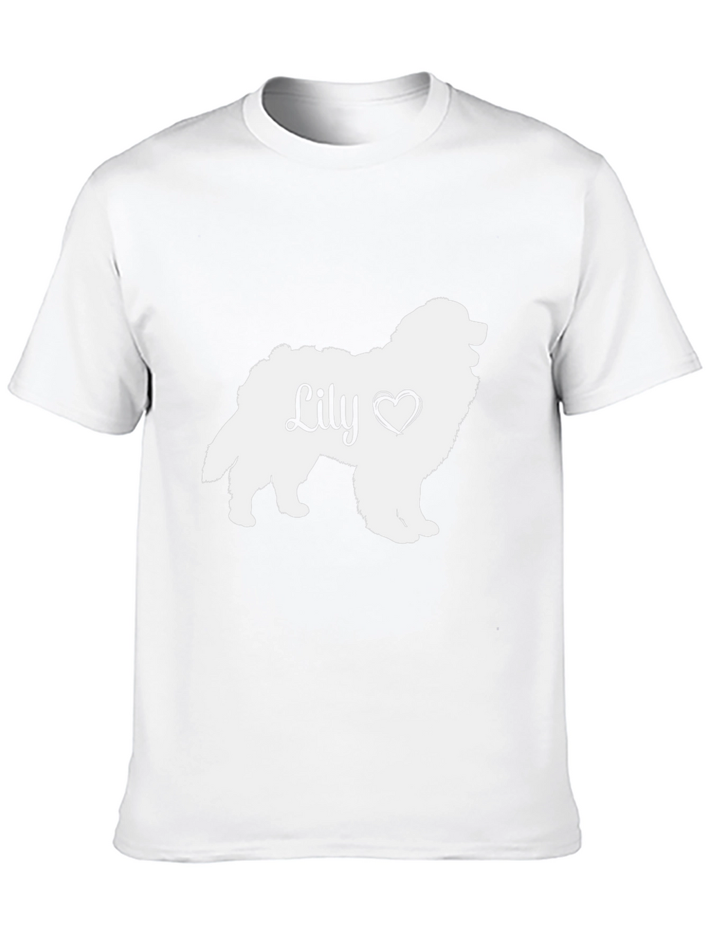 Lily Dog Silhouette T-Shirt - Pet Lover Tee