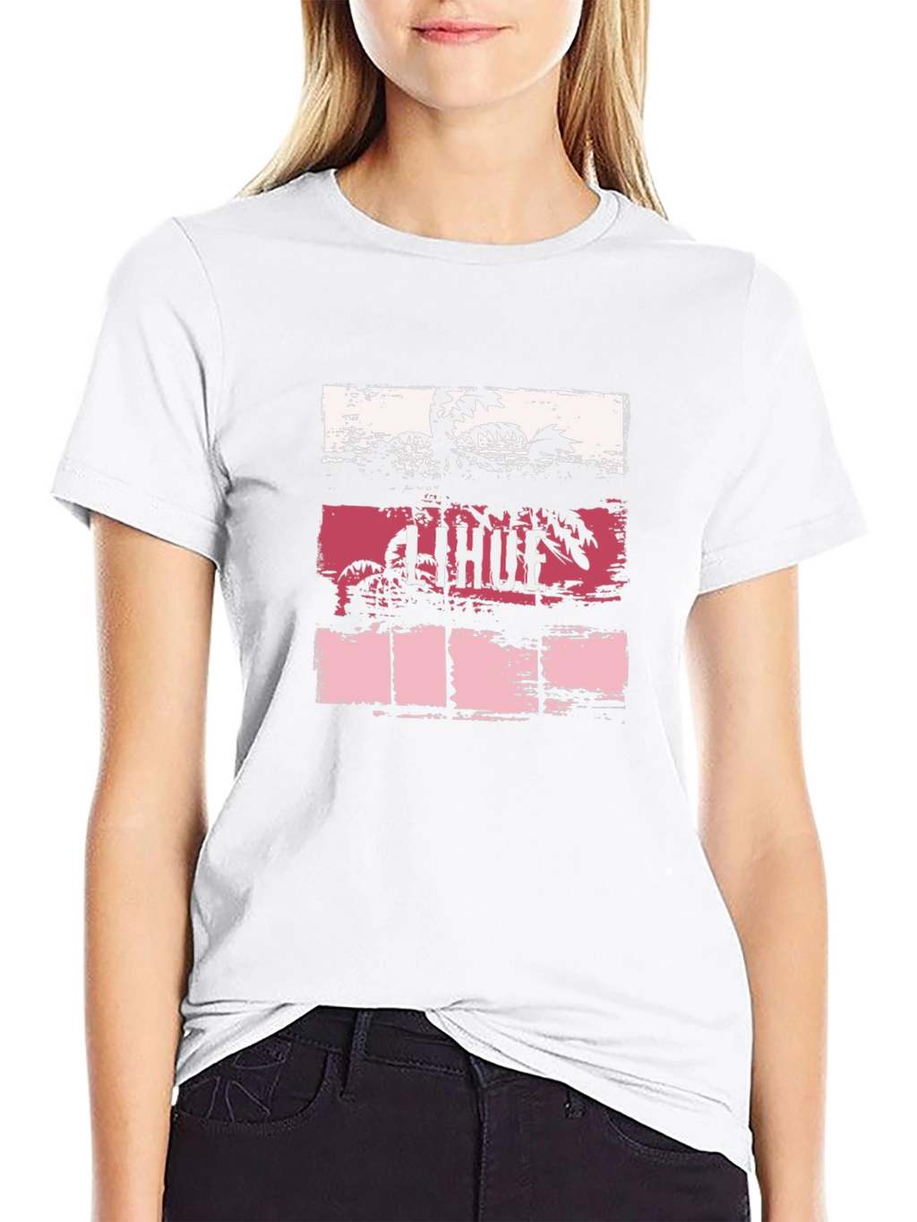 Lihue Palm Graphic Black T-Shirt