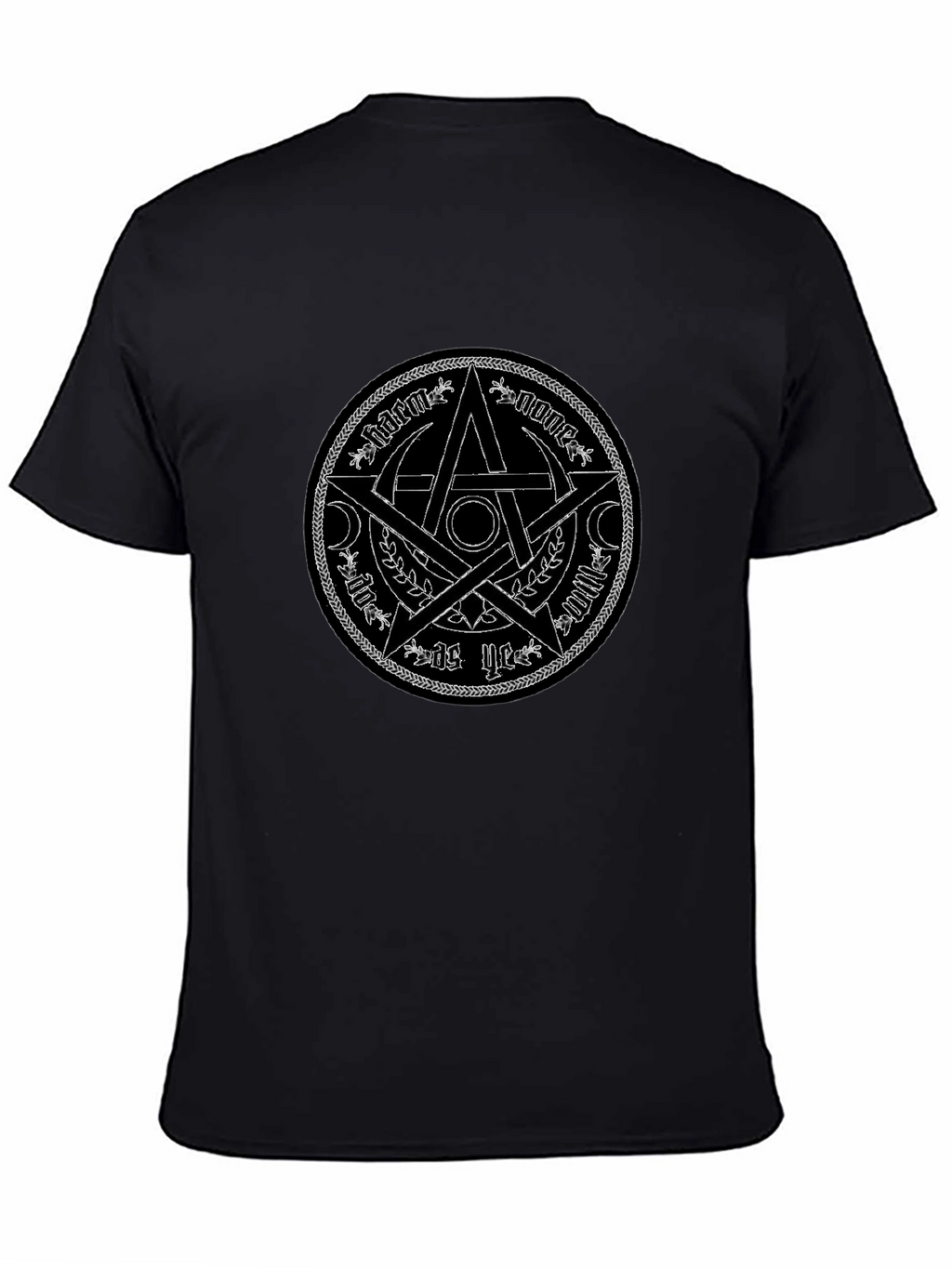 Mystic Star Graphic Tee - Black Cotton Shirt