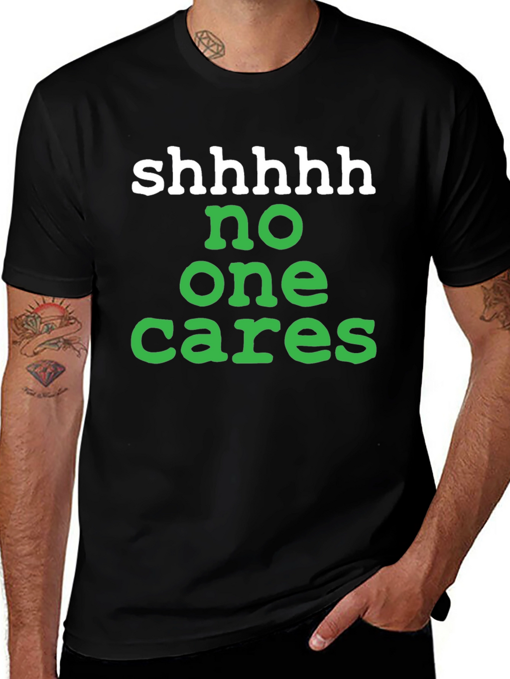 Shhhhh No One Cares Graphic Tee