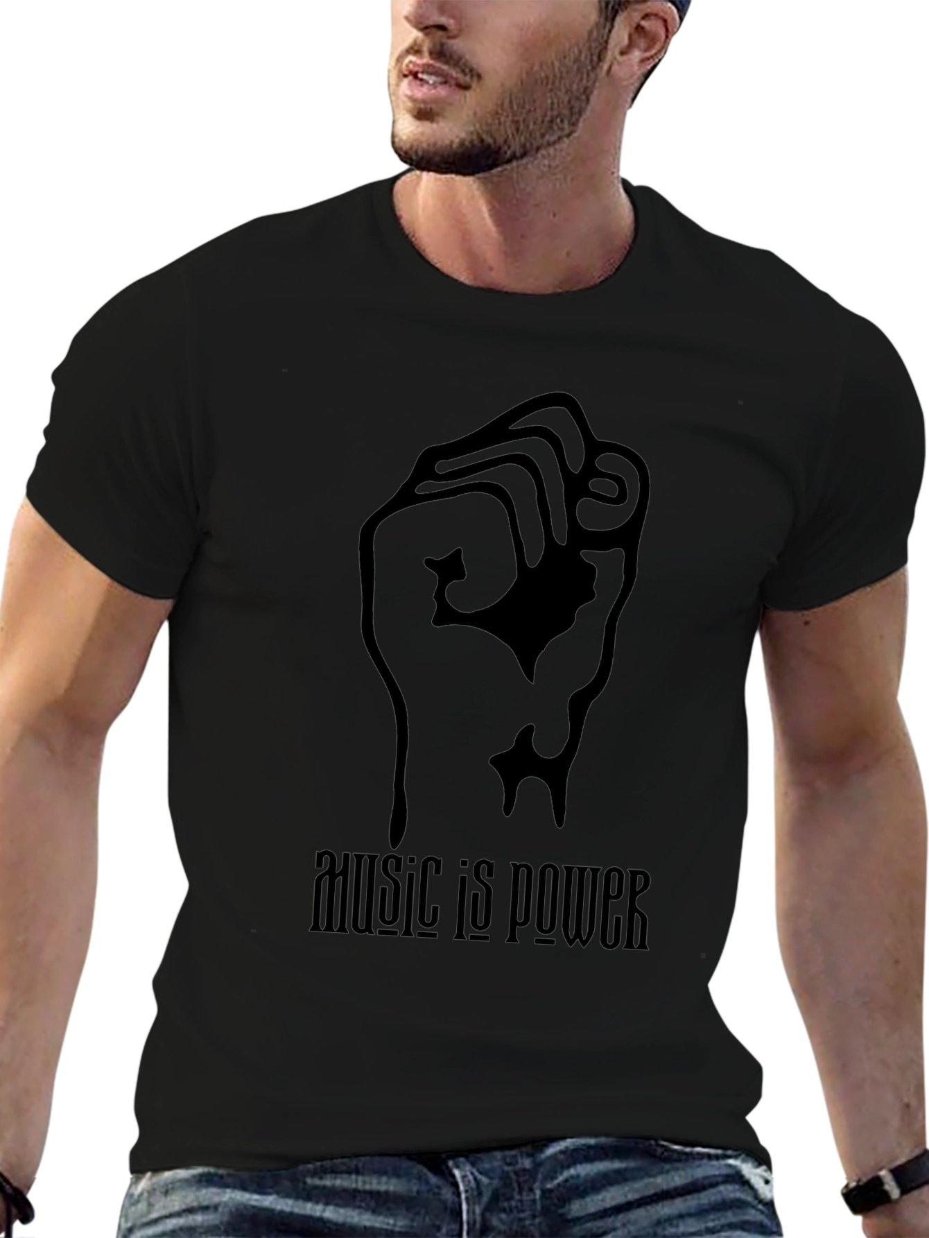 Music is Power Graphic Tee