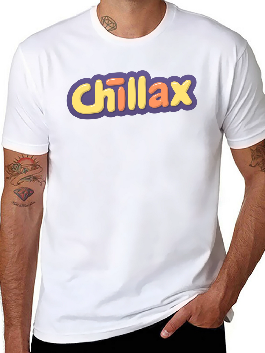 Chillax Graphic Tee - Comfy Relaxed Fit T-Shirt