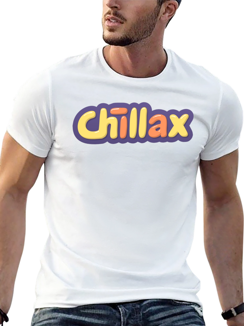 Chillax Graphic Tee - Comfy Relaxed Fit T-Shirt