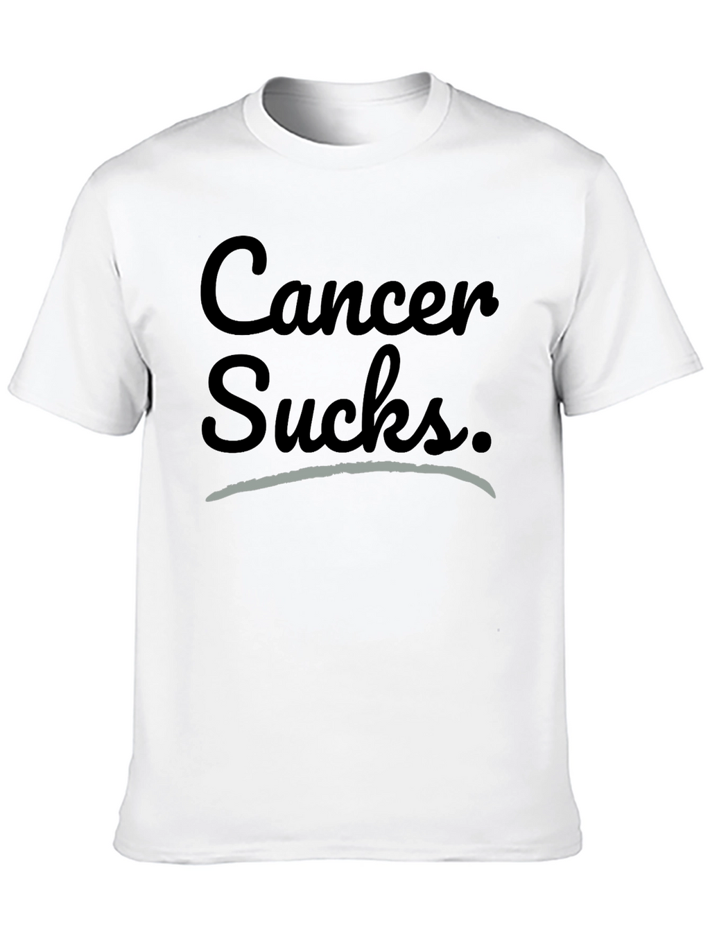 Cancer Sucks T-Shirt - Black Cotton Tee