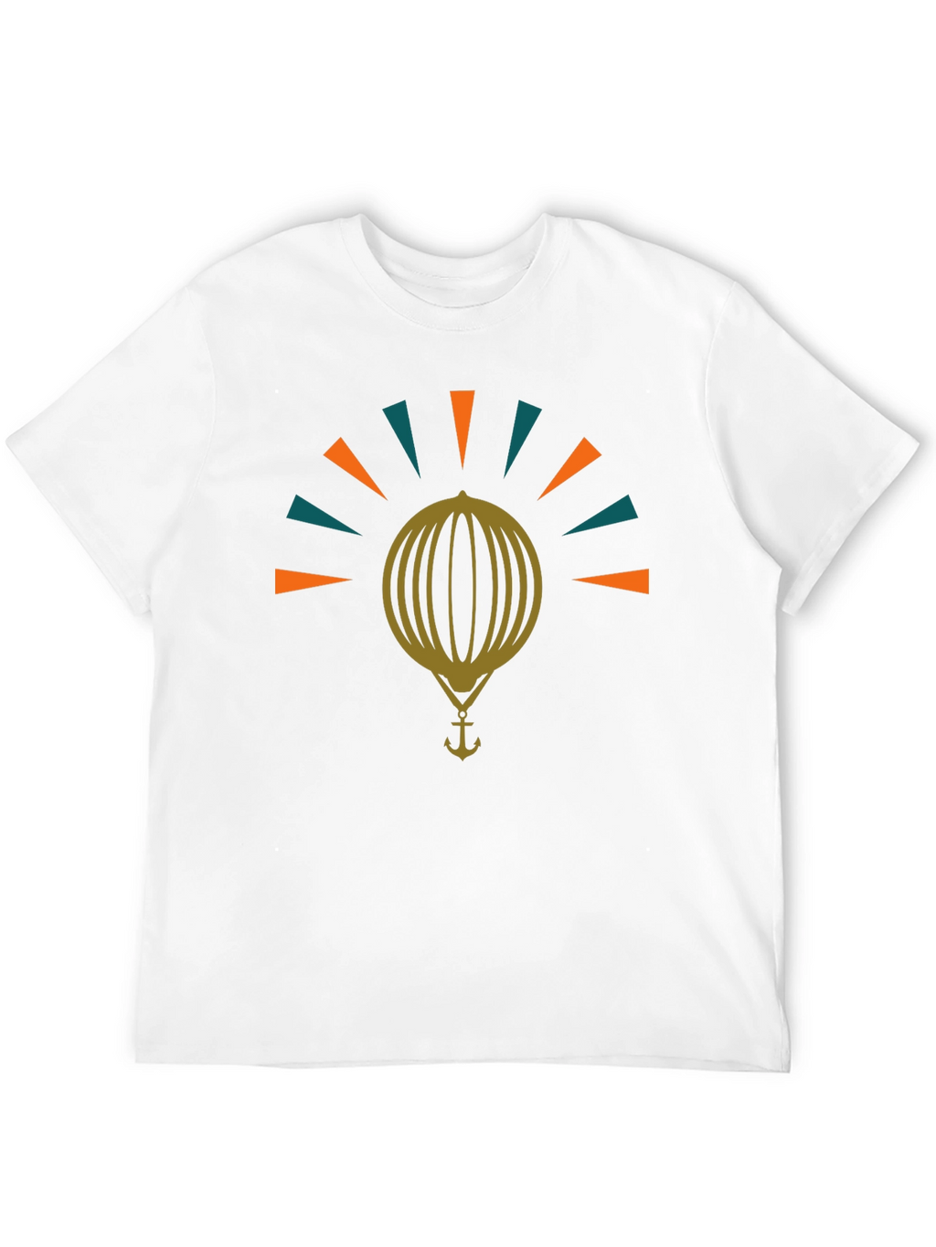Retro Nautical Anchor Balloon Graphic Tee
