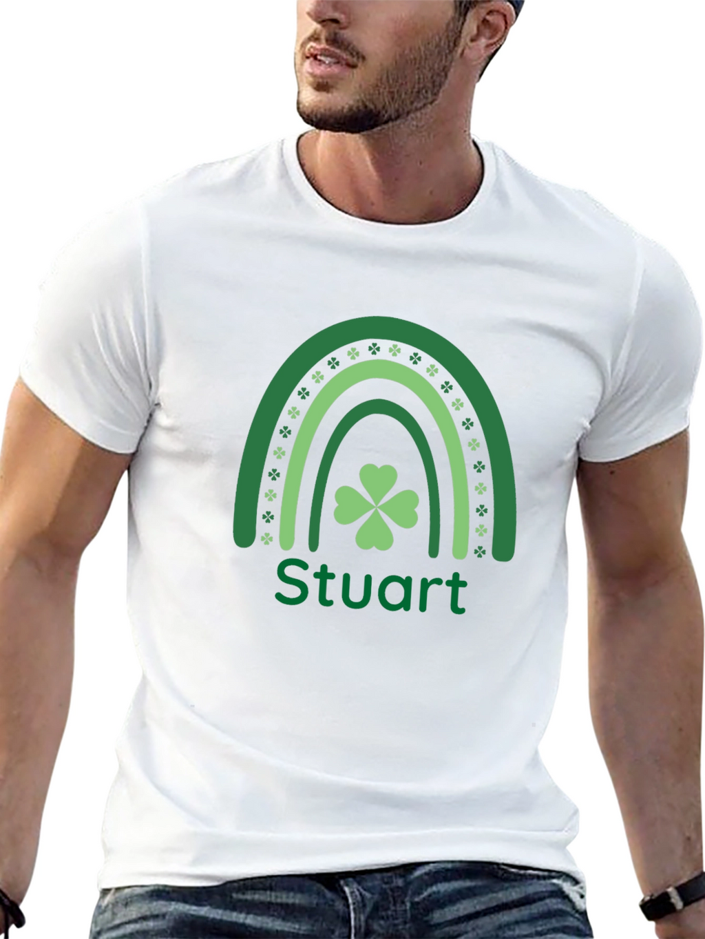 St. Patricks Day Stuart Rainbow T-Shirt