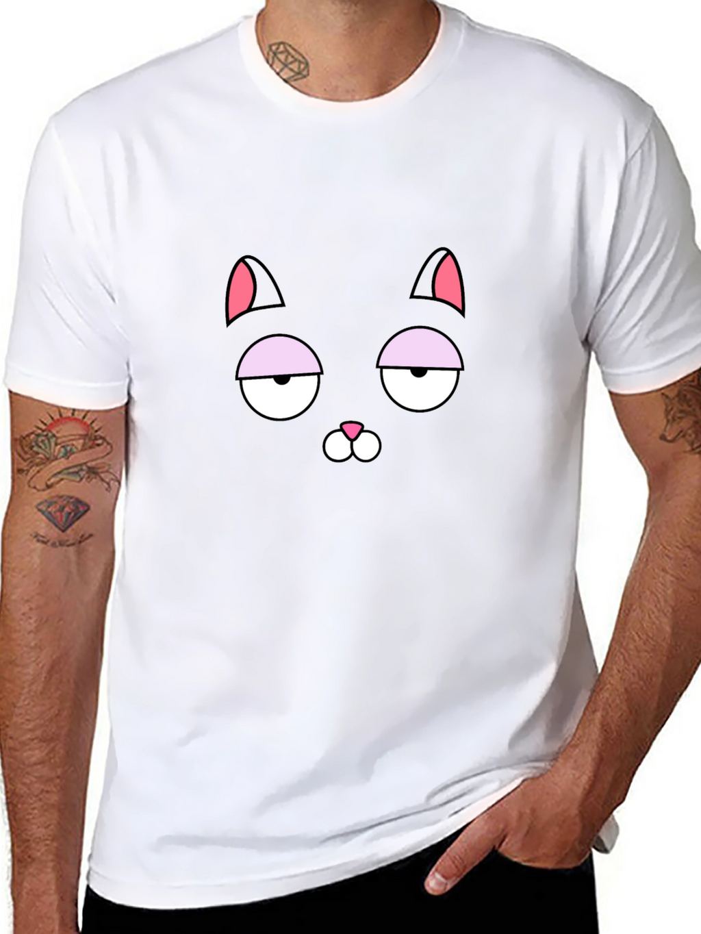 Sarcastic Black Cat Graphic Tee - Unisex