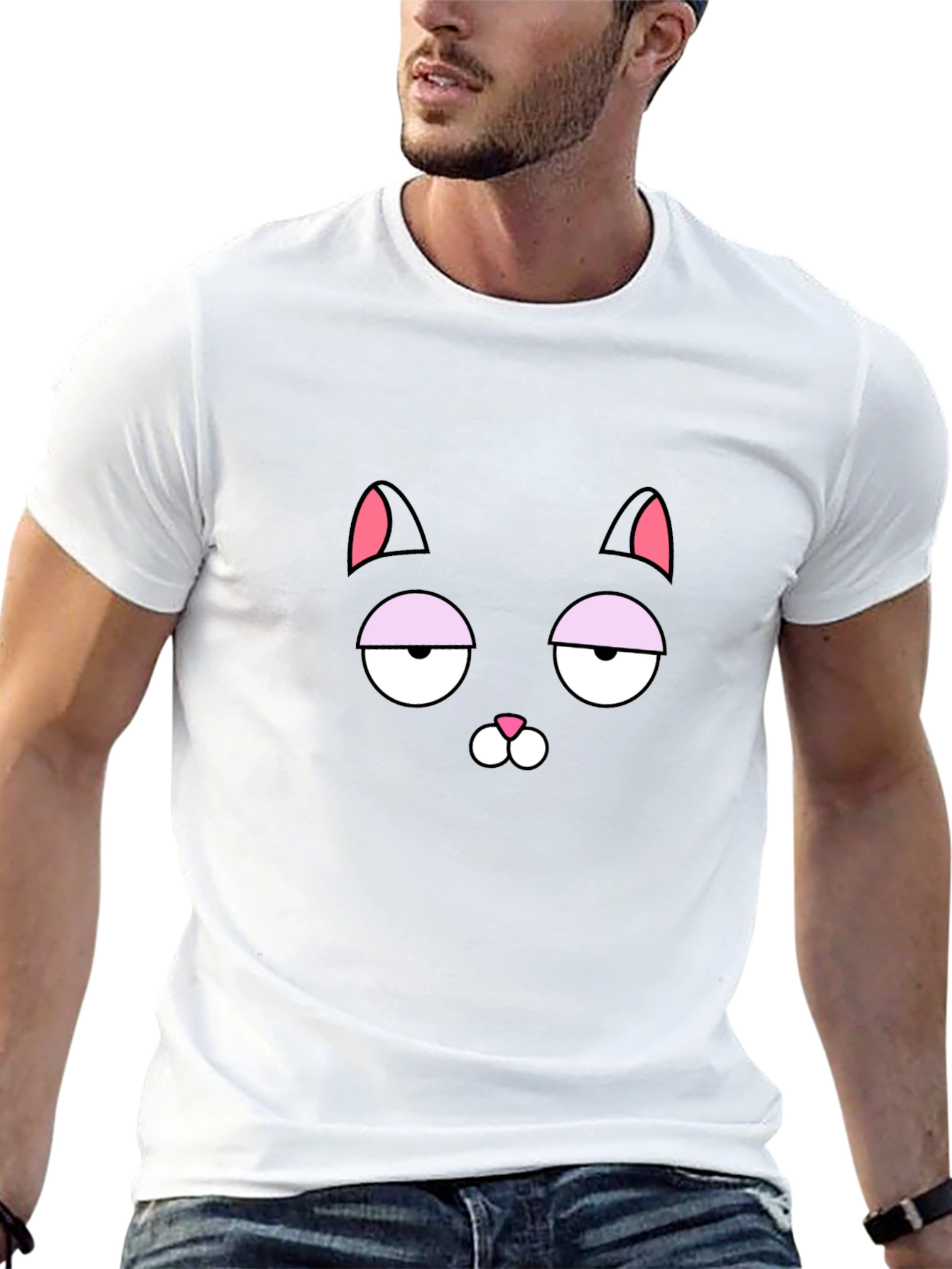 Sarcastic Black Cat Graphic Tee - Unisex