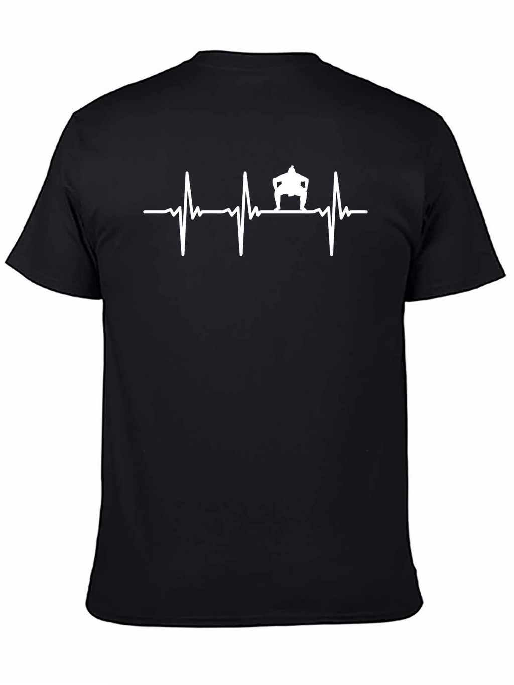 Sumo Heartbeat T-Shirt - Black Cotton Tee