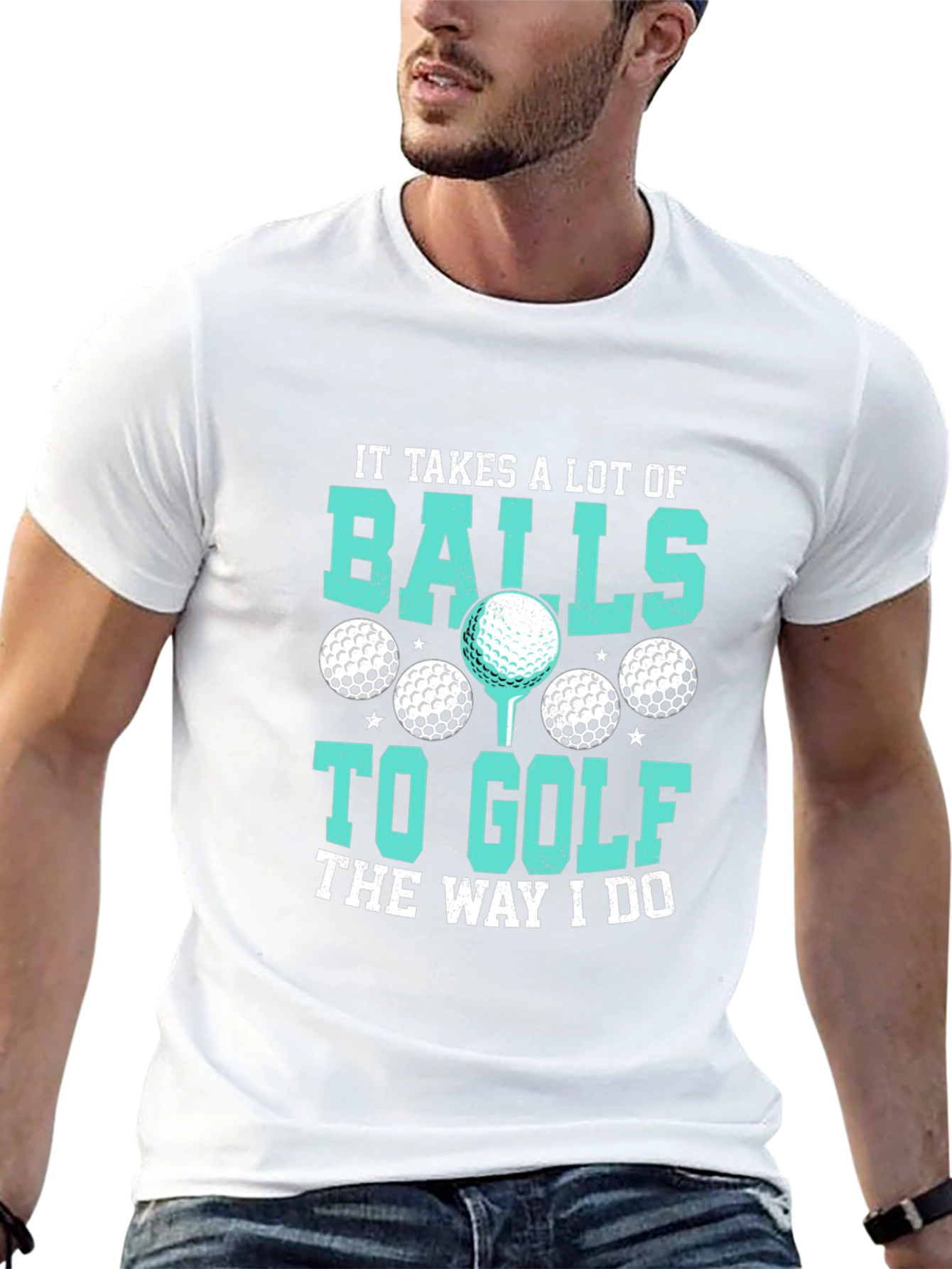 Golf Balls Graphic Tee - Humorous Golfer T-Shirt