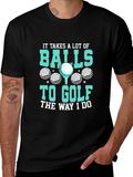 Golf Balls Graphic Tee - Humorous Golfer T-Shirt