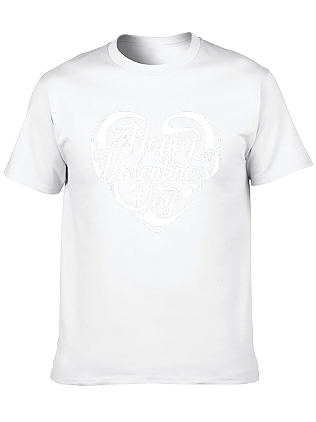 Happy Valentines Day Black T-Shirt