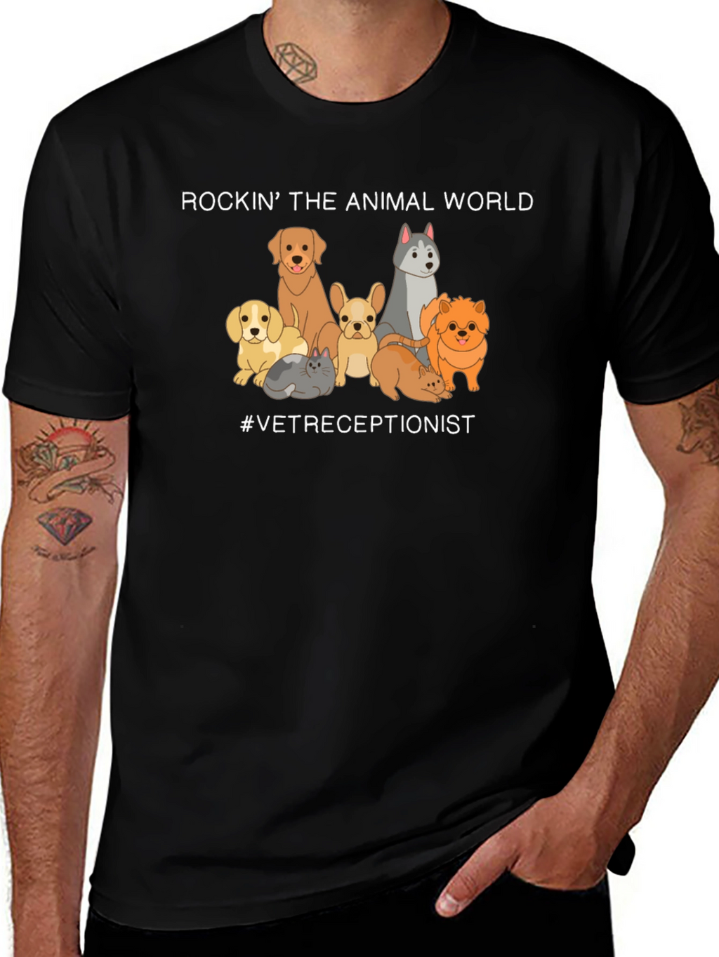 Vet Receptionist Animal World T-Shirt