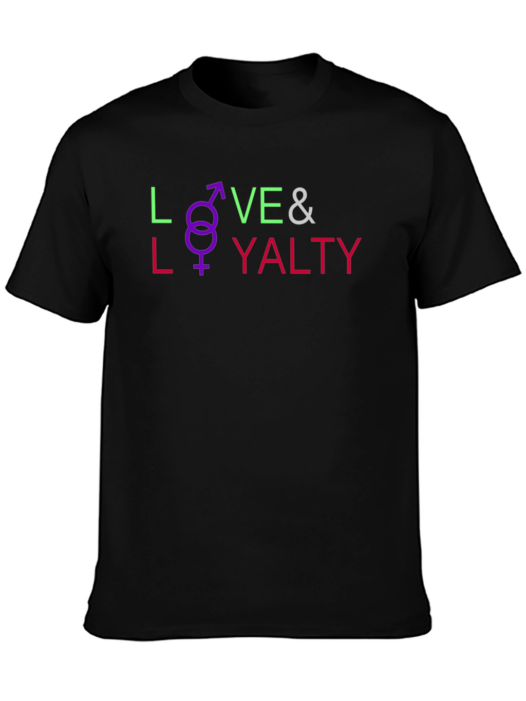 Love & Loyalty Graphic Tee - Unisex Black T-Shirt