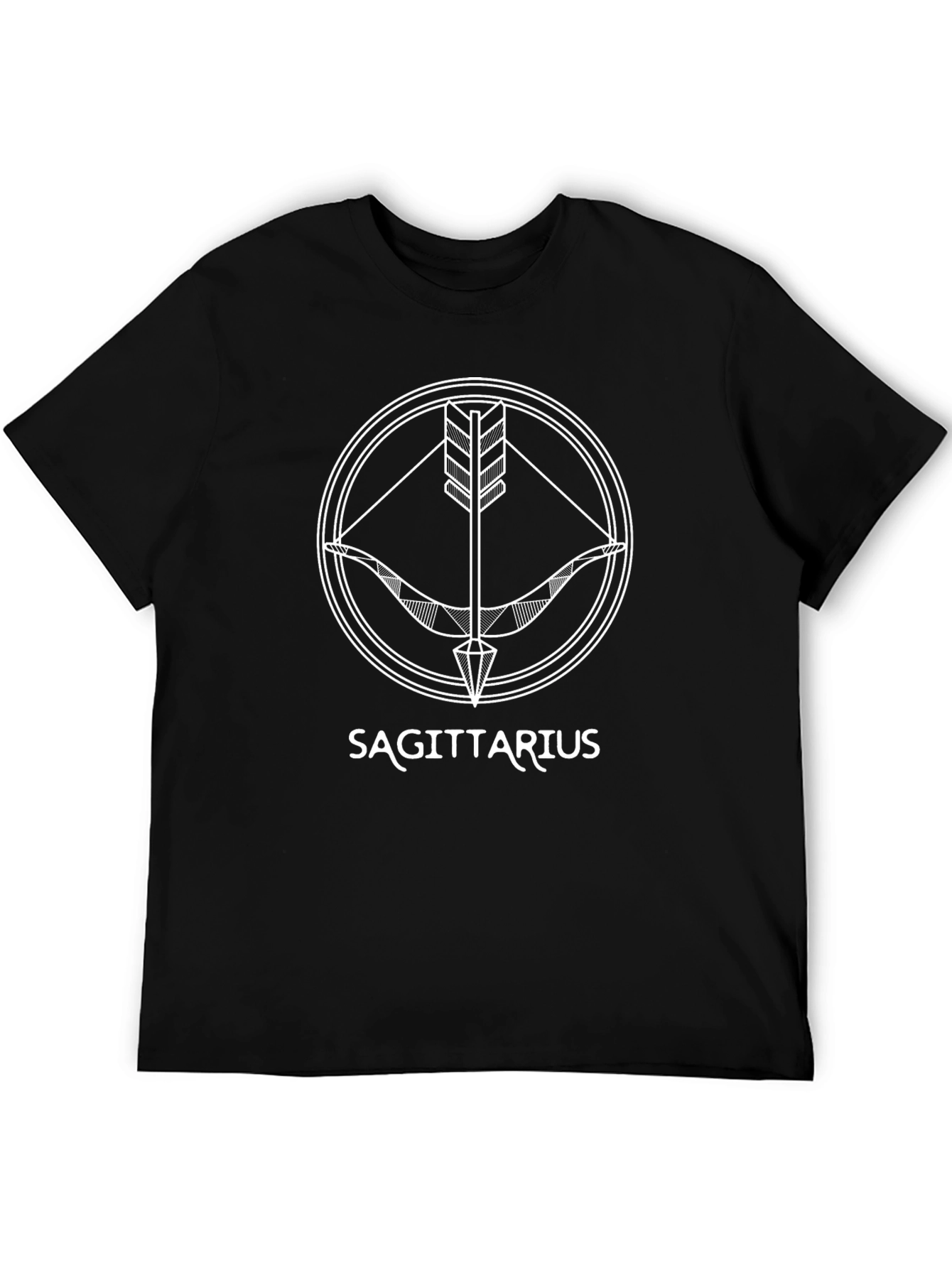 Sagittarius Zodiac T-Shirt - Black Graphic Tee