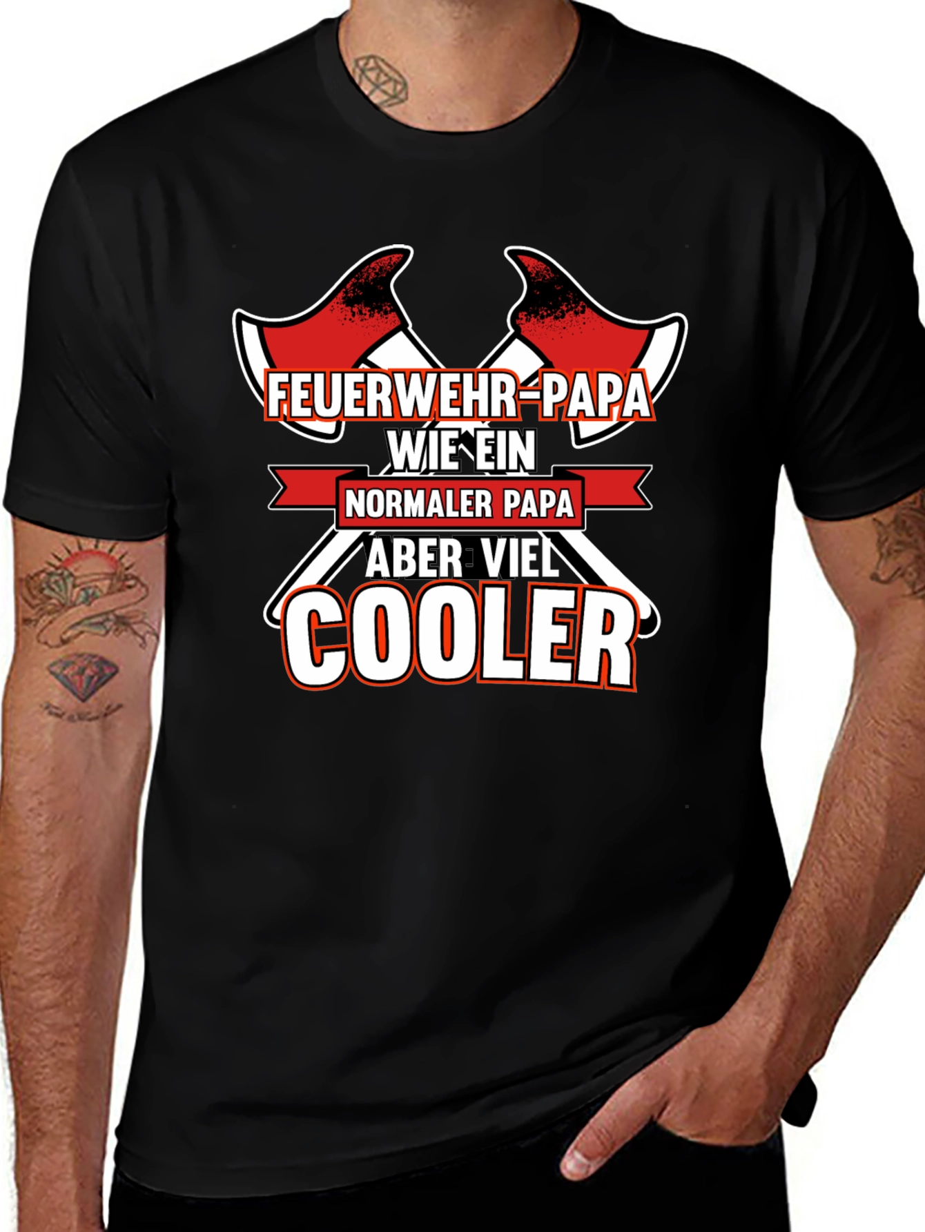Feuerwehr Papa T-Shirt