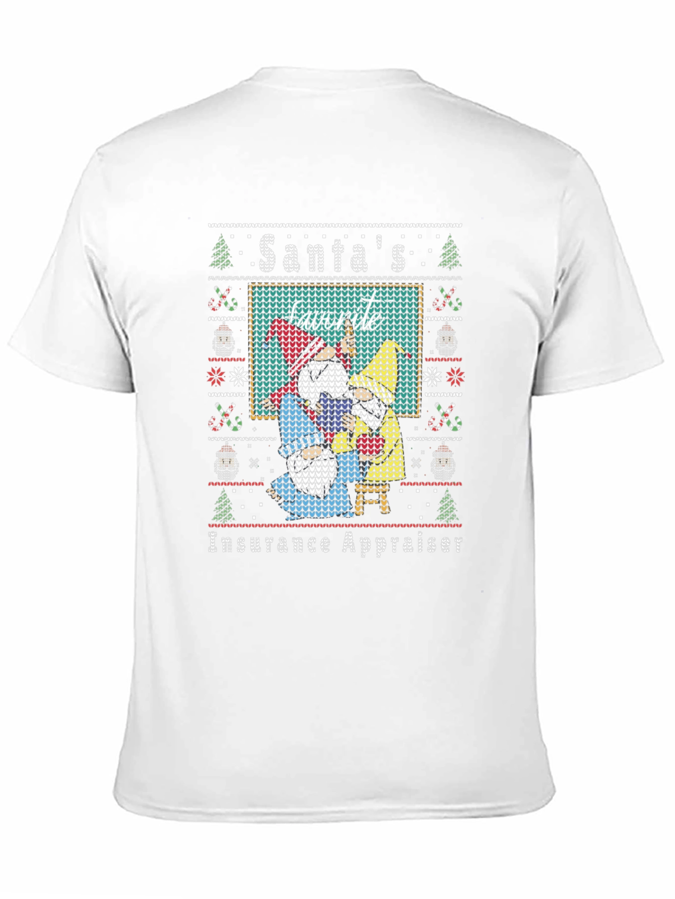 Santas Favorite Insurance Appraiser Ugly Christmas Sweater T-Shirt