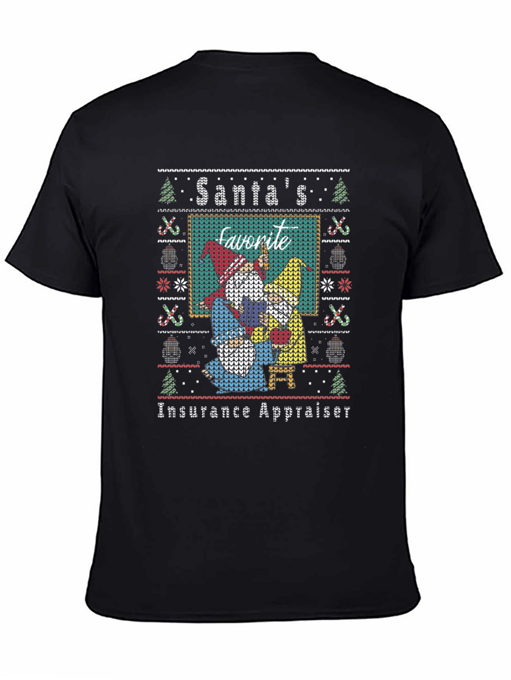 Santas Favorite Insurance Appraiser Ugly Christmas Sweater T-Shirt