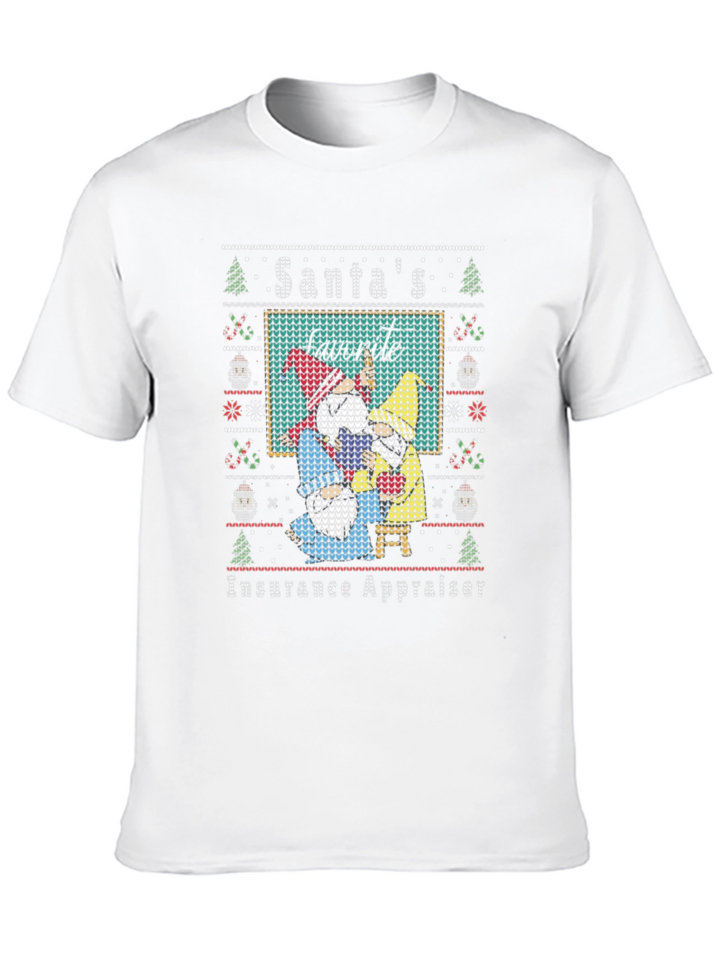 Santas Favorite Insurance Appraiser Ugly Christmas Sweater T-Shirt