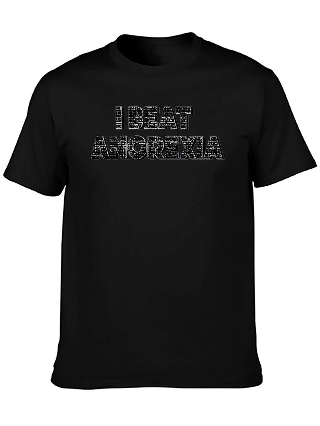 I Beat Anorexia T-Shirt - Stylish Recovery Tee