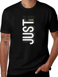 Just Be Cool Graphic Tee - Mens Black T-Shirt