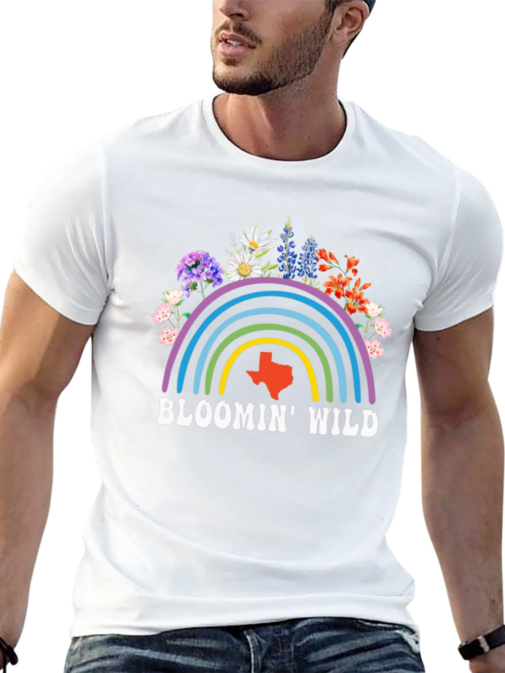 Bloomin Wild Texas Graphic Tee - Black