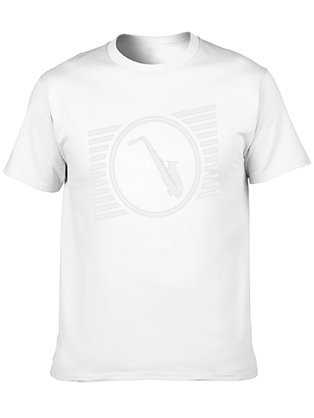 Saxophone Graphic Tee - Retro Style Black T-Shirt
