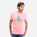 I scream Quaker Parrot Funny Ice cream Blue Monk