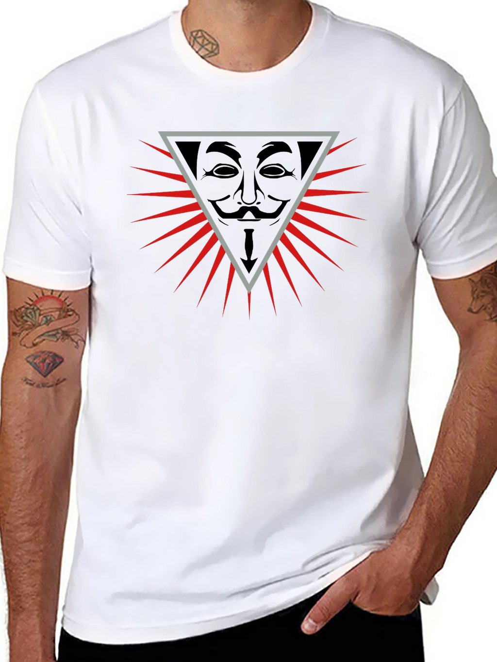 Anonymous Mask Graphic Tee - Bold Statement Shirt