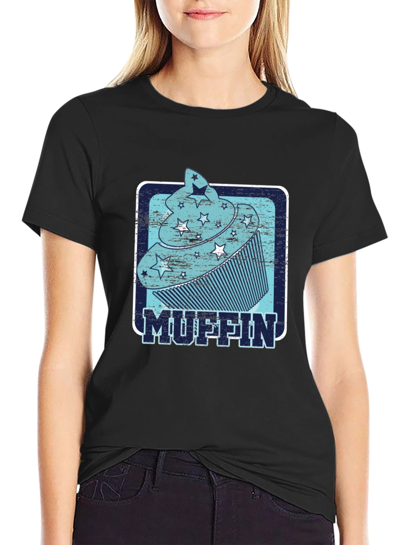 Muffin Graphic T-Shirt - Fun Food Tee for Baking Lovers