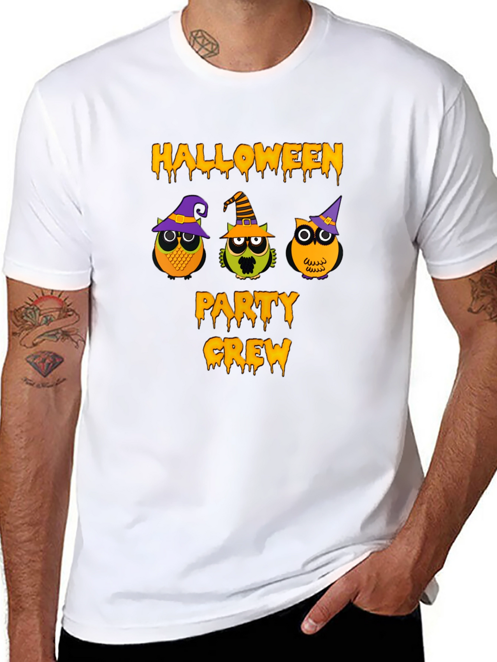 Halloween Party Crew Owl T-Shirt