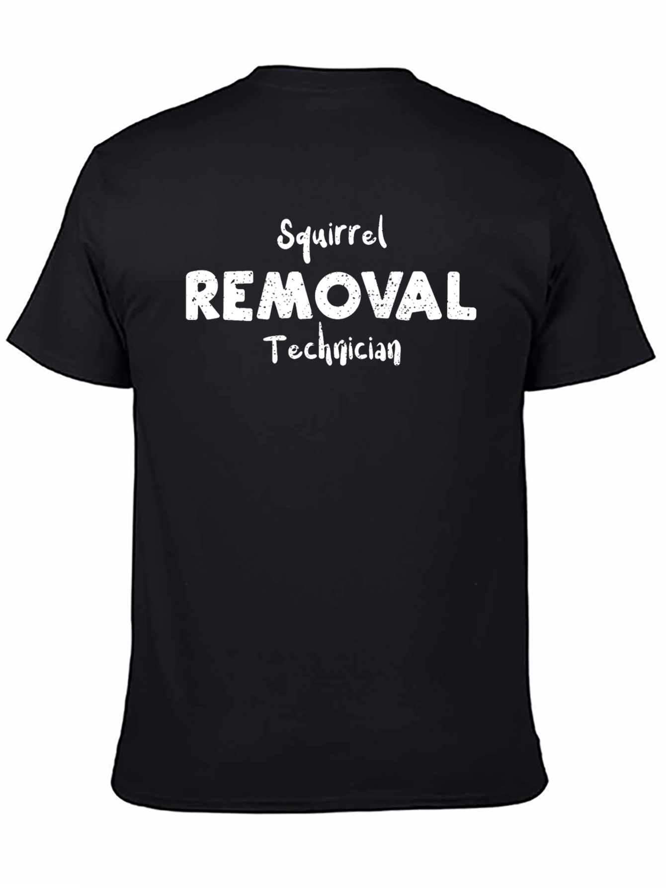 Squirrel Removal Technician Black T-Shirt
