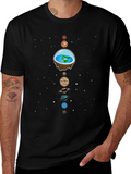 Flat Earth Solar System T-Shirt
