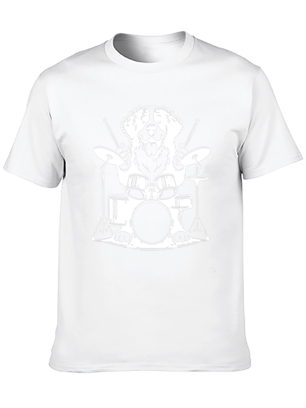 Dog Drummer T-Shirt - Cool Music Lover Tee