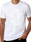 Dog Drummer T-Shirt - Cool Music Lover Tee