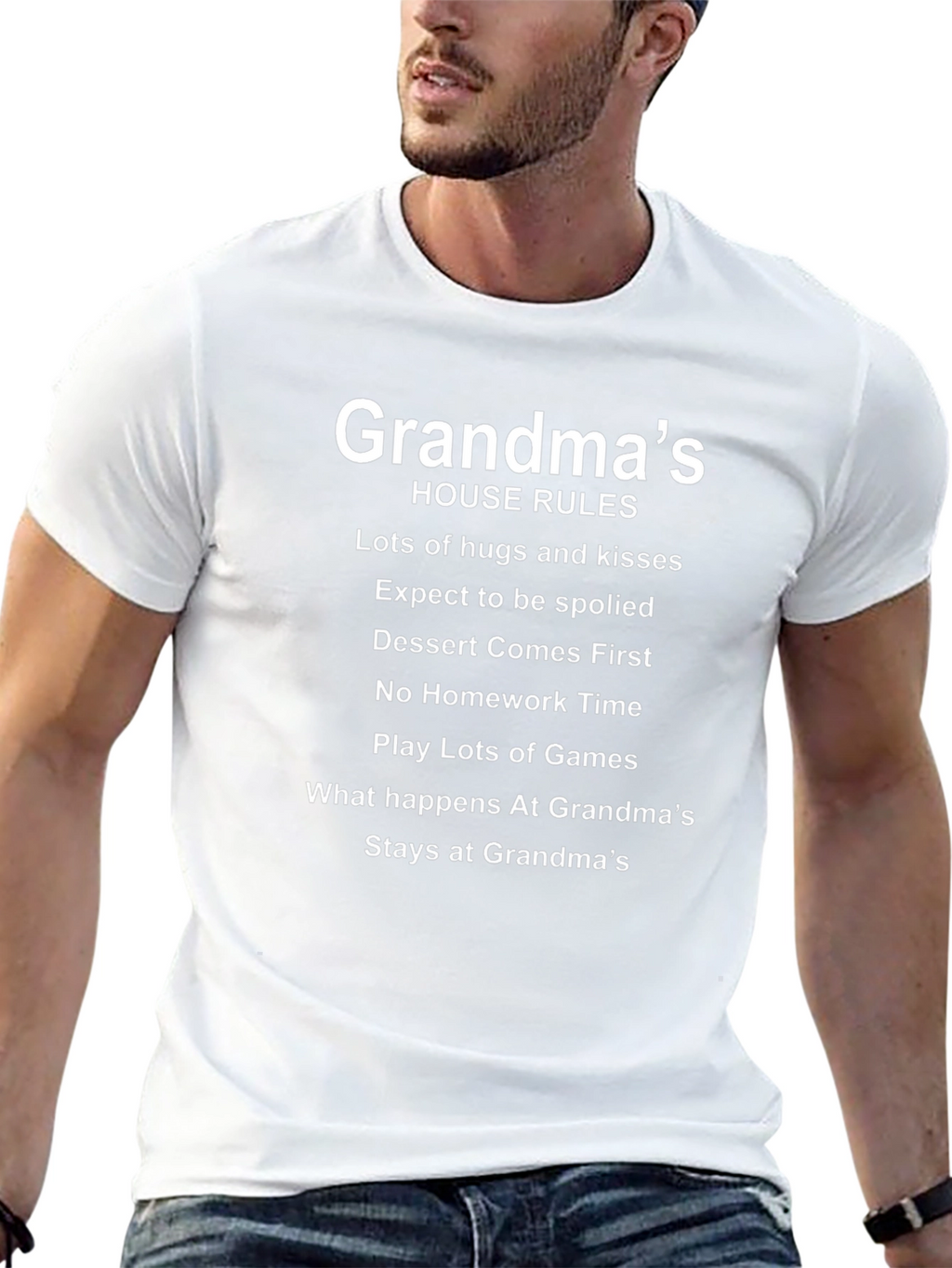 Grandmas House Rules T-Shirt - Fun Family Gift