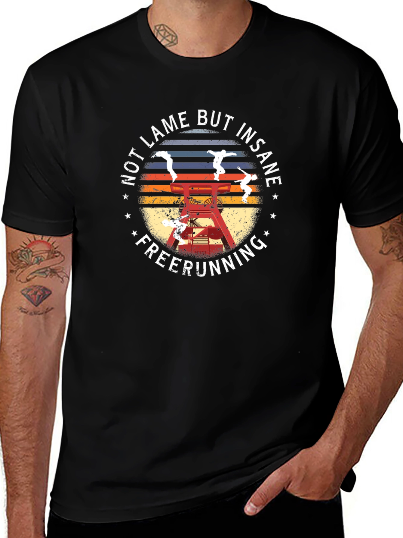 Freerunning Graphic Tee - Not Lame But Insane!