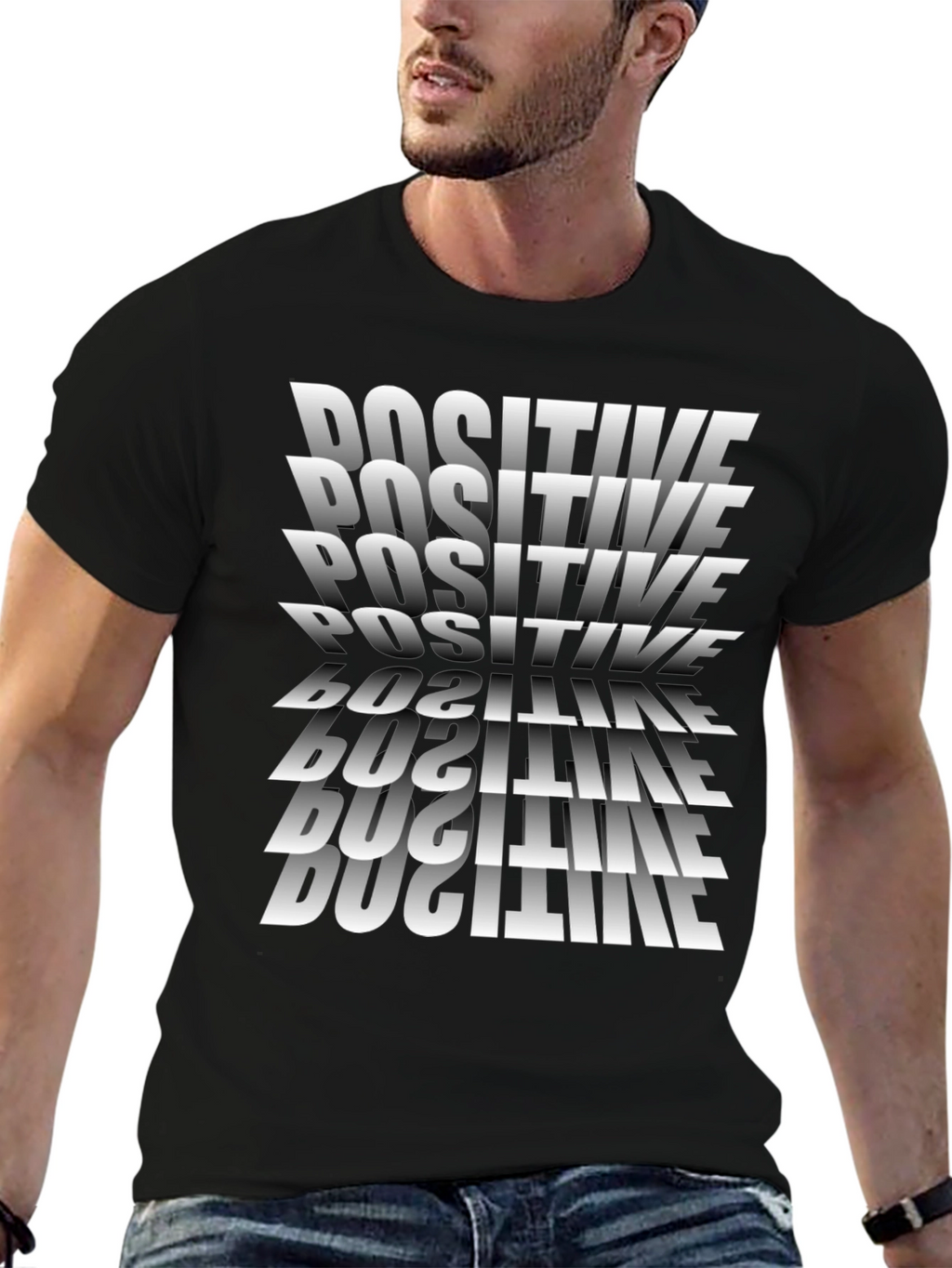 Positive Vibes Black T-Shirt