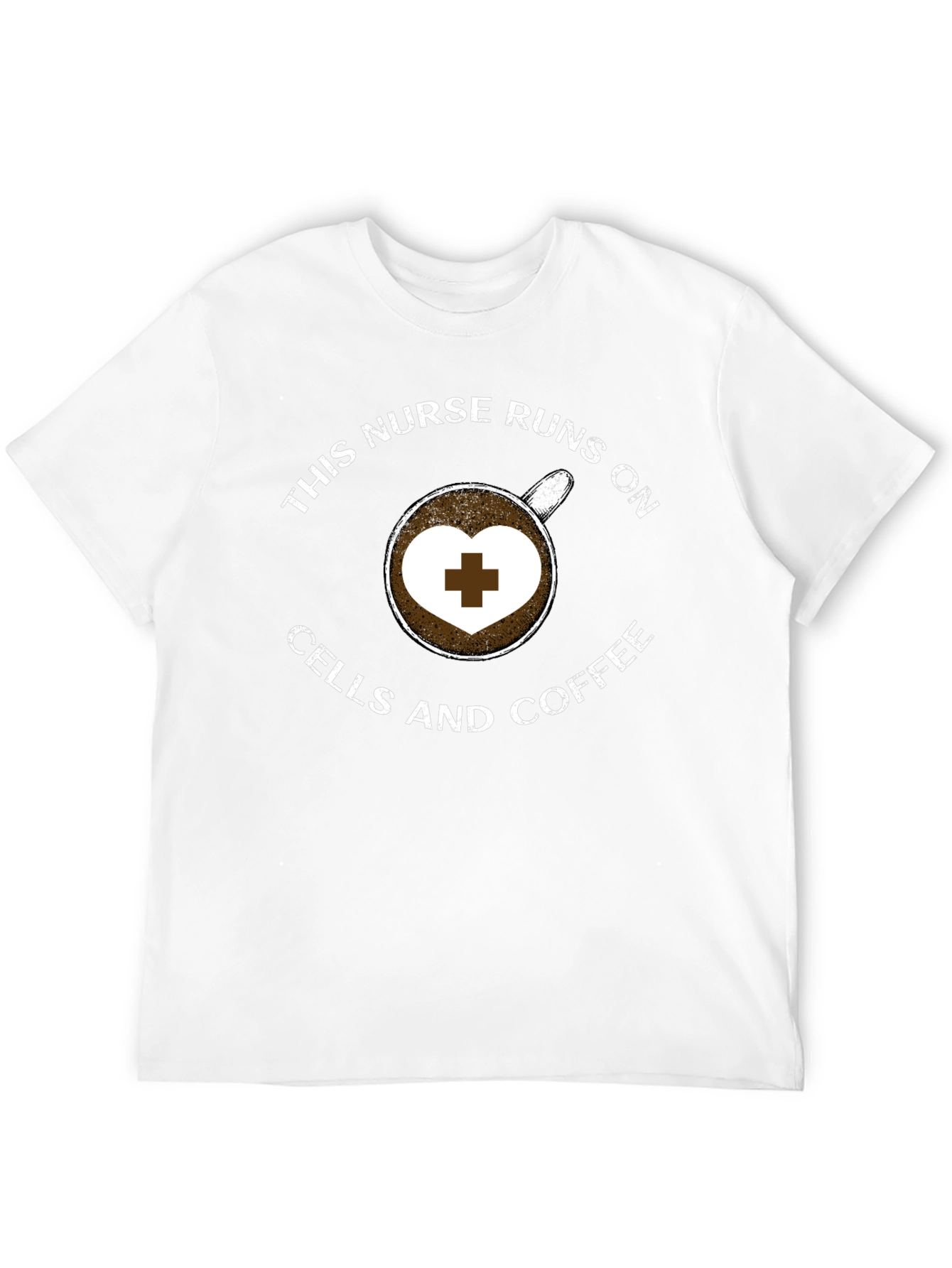 Nurse Coffee T-Shirt - Runs on Cells and Coffee