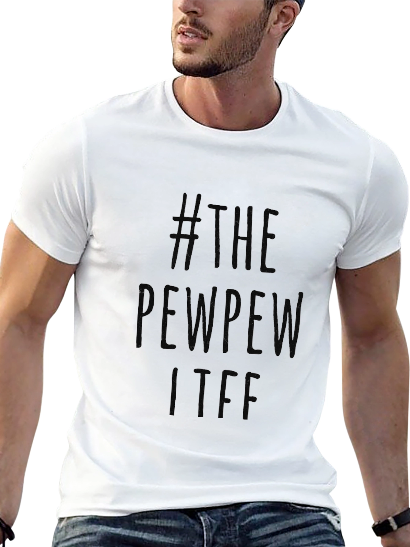 The Pew Pew Life Black Graphic Tee