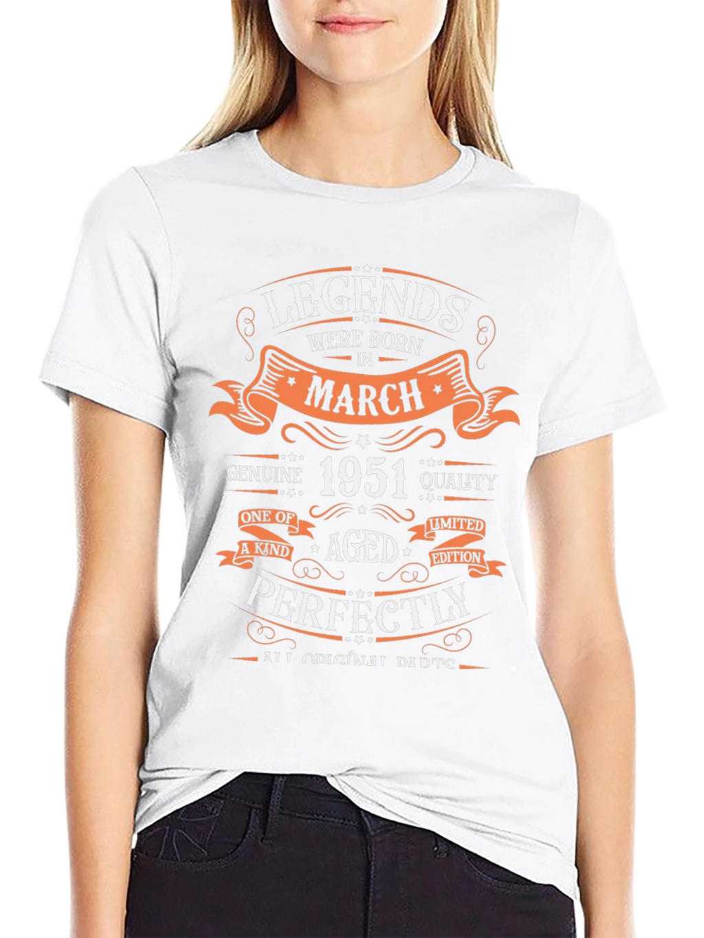 Legends Born in March 1951 Graphic T-Shirt