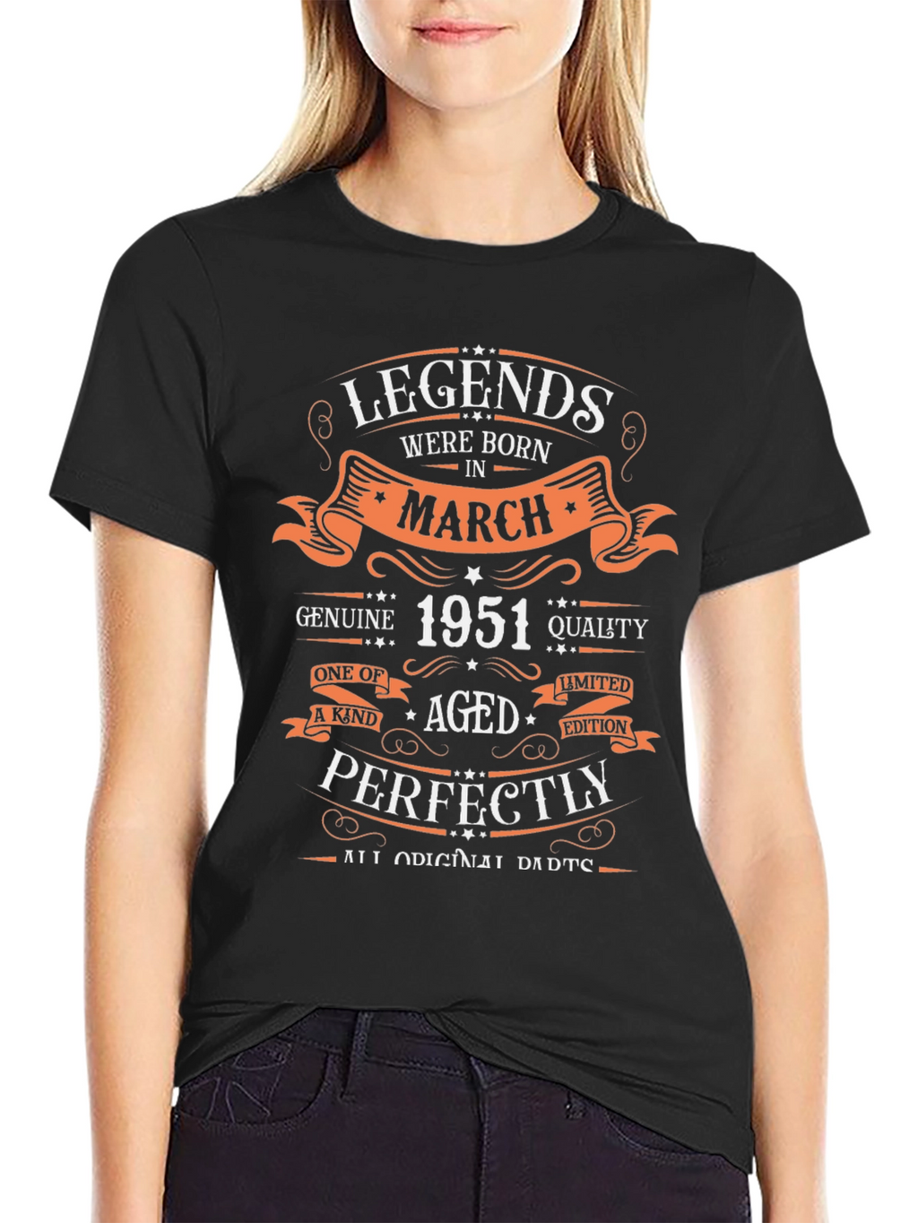 Legends Born in March 1951 Graphic T-Shirt