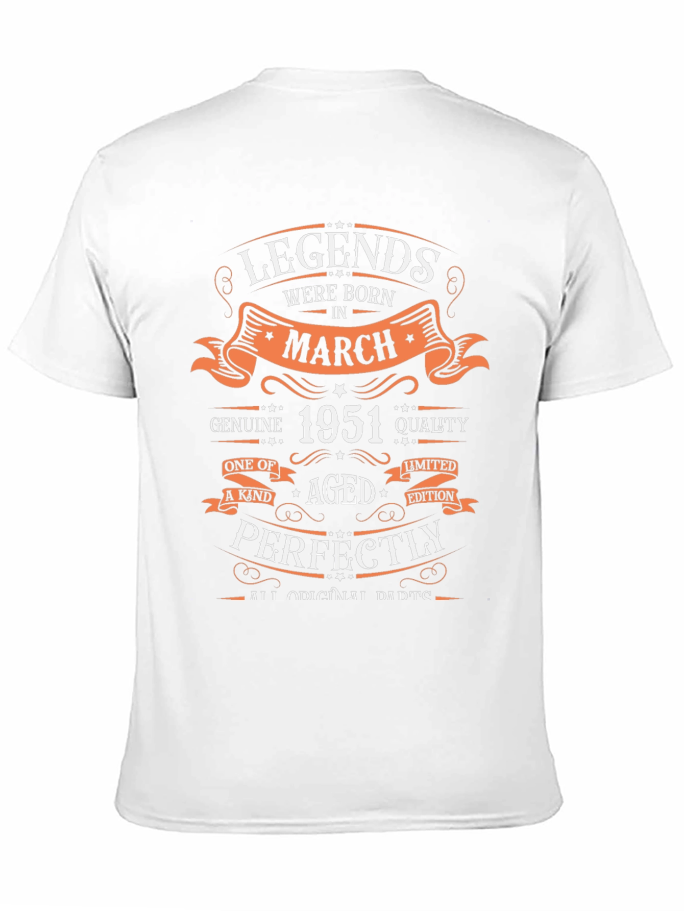 Legends Born in March 1951 Graphic T-Shirt