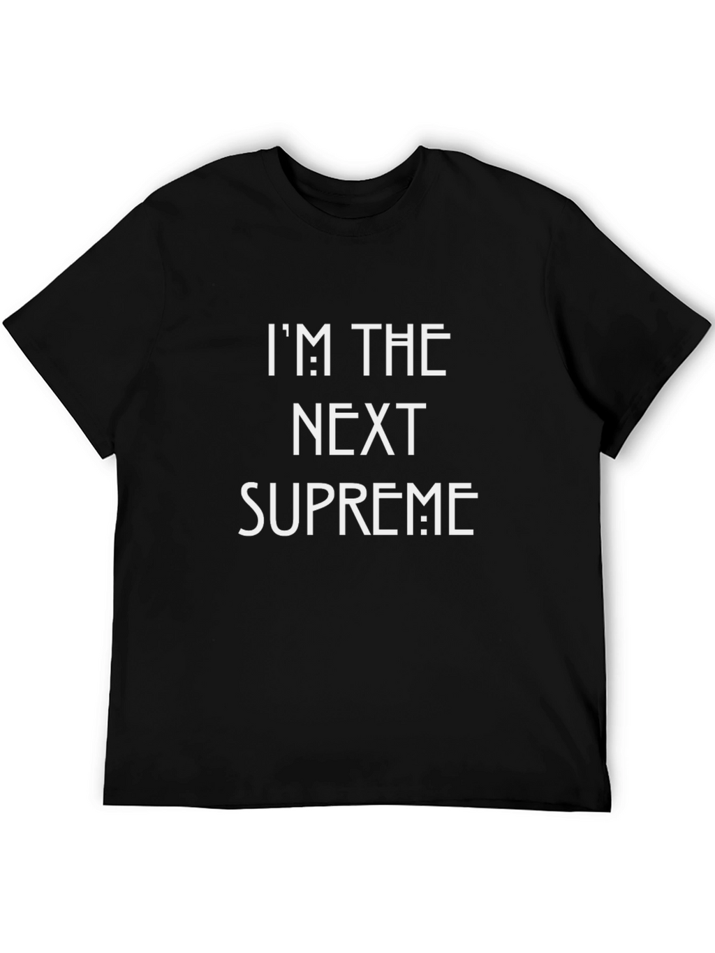 Next Supreme Black Graphic Tee - Bold Statement