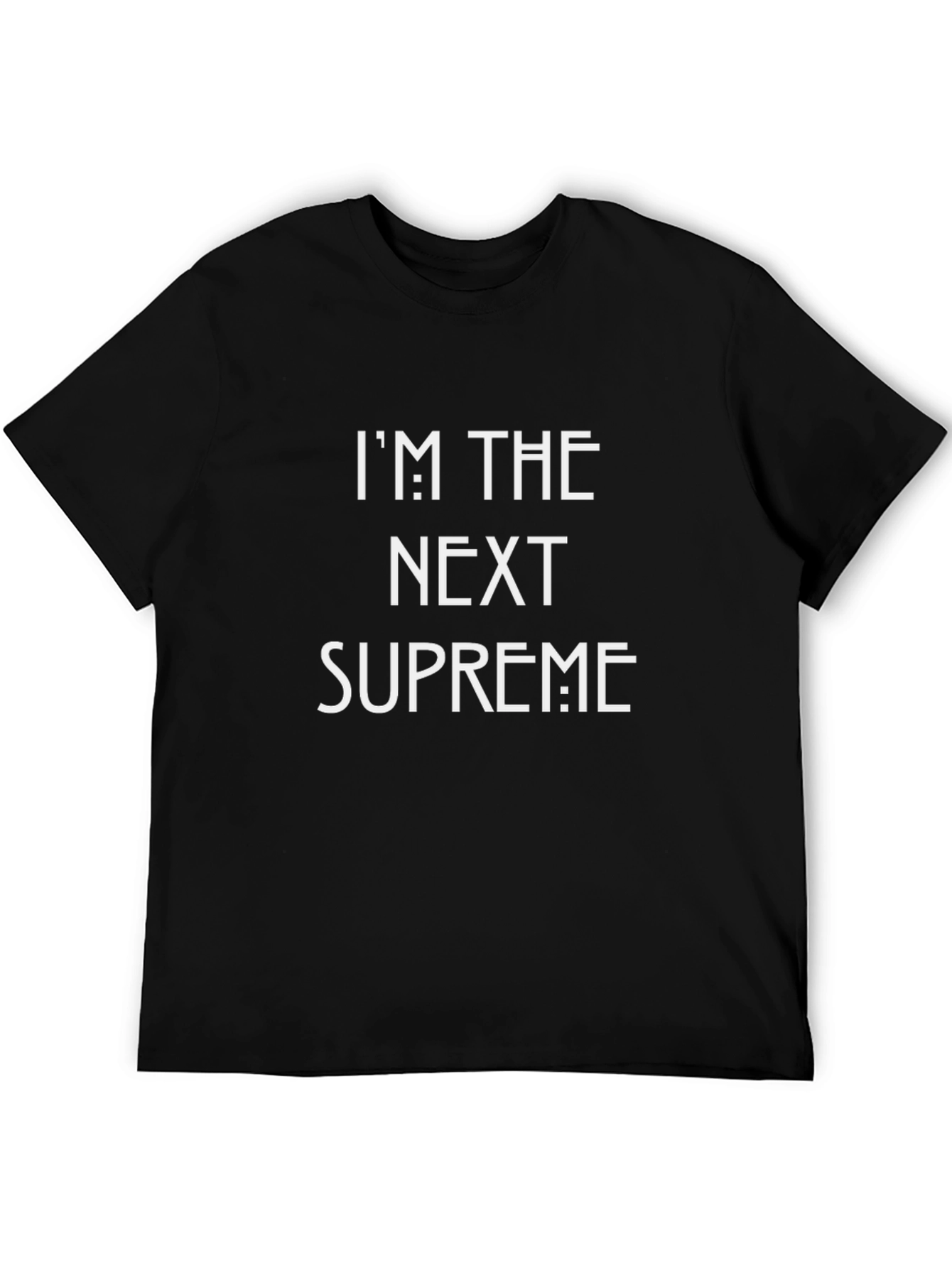 Next Supreme Black Graphic Tee - Bold Statement