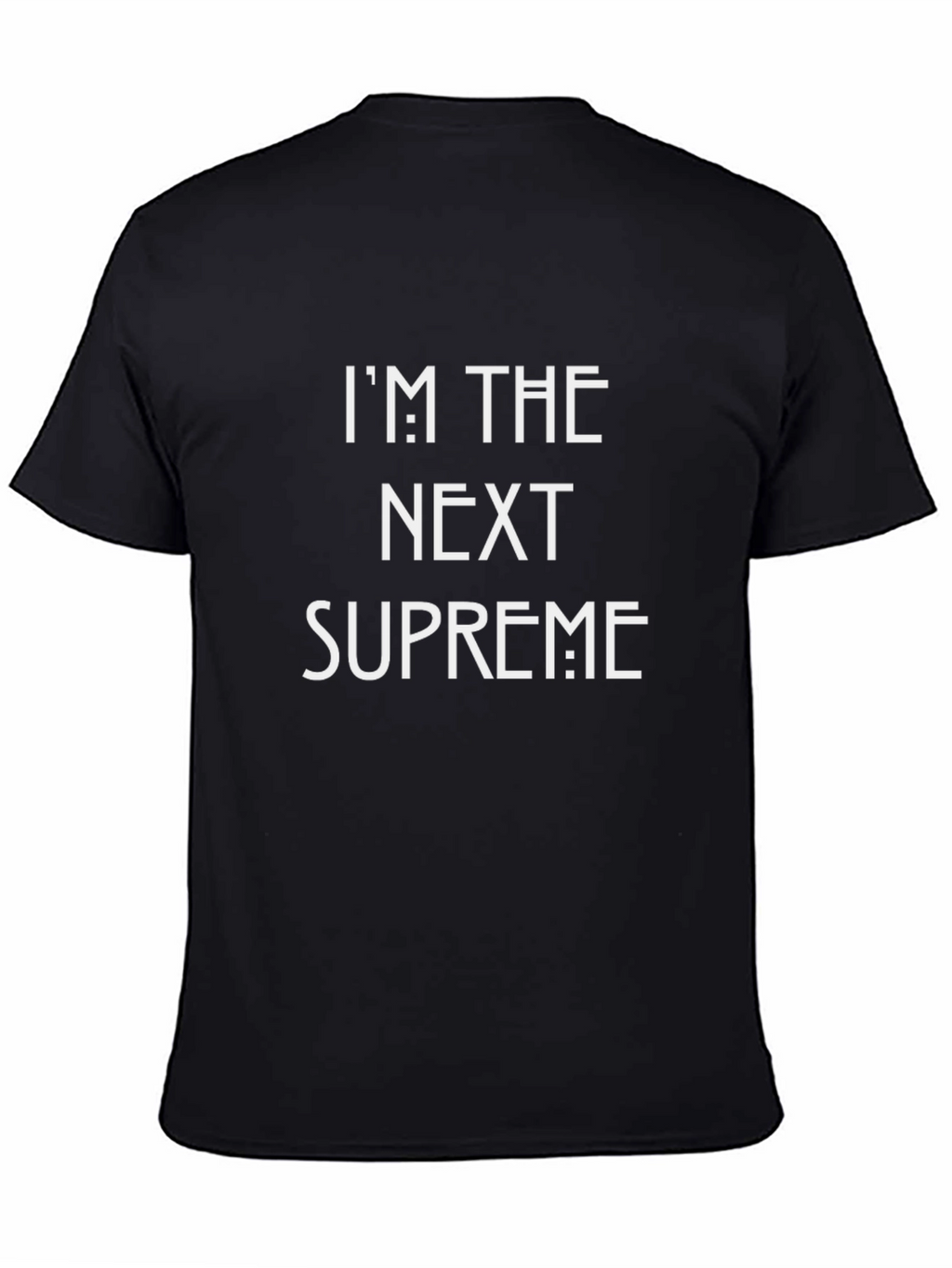 Next Supreme Black Graphic Tee - Bold Statement