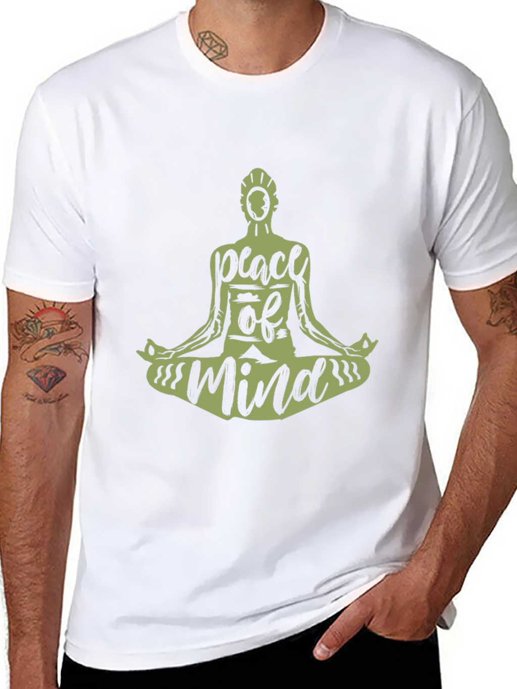 Peace of Mind T-Shirt - Meditating Graphic Tee