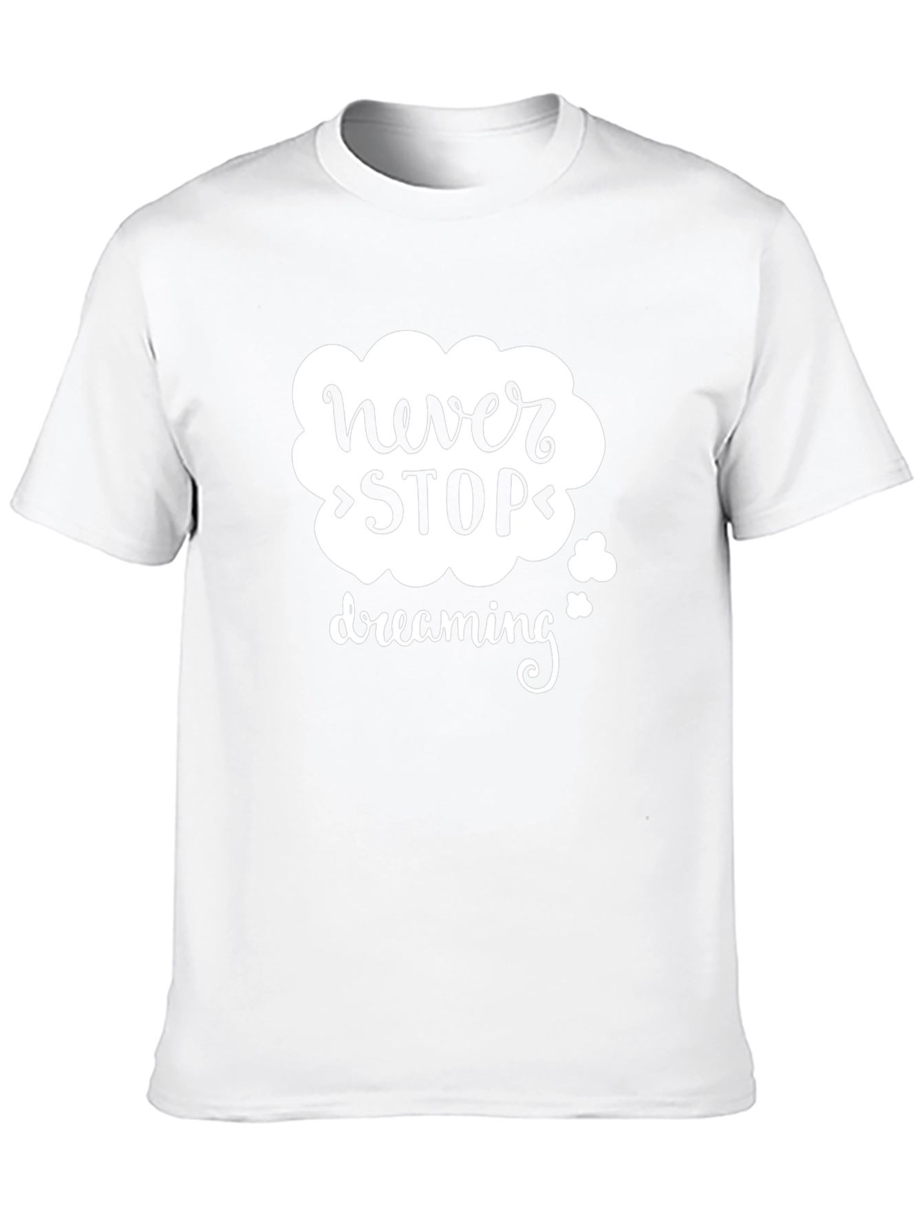Never Stop Dreaming Graphic Tee - Black Cotton Blend